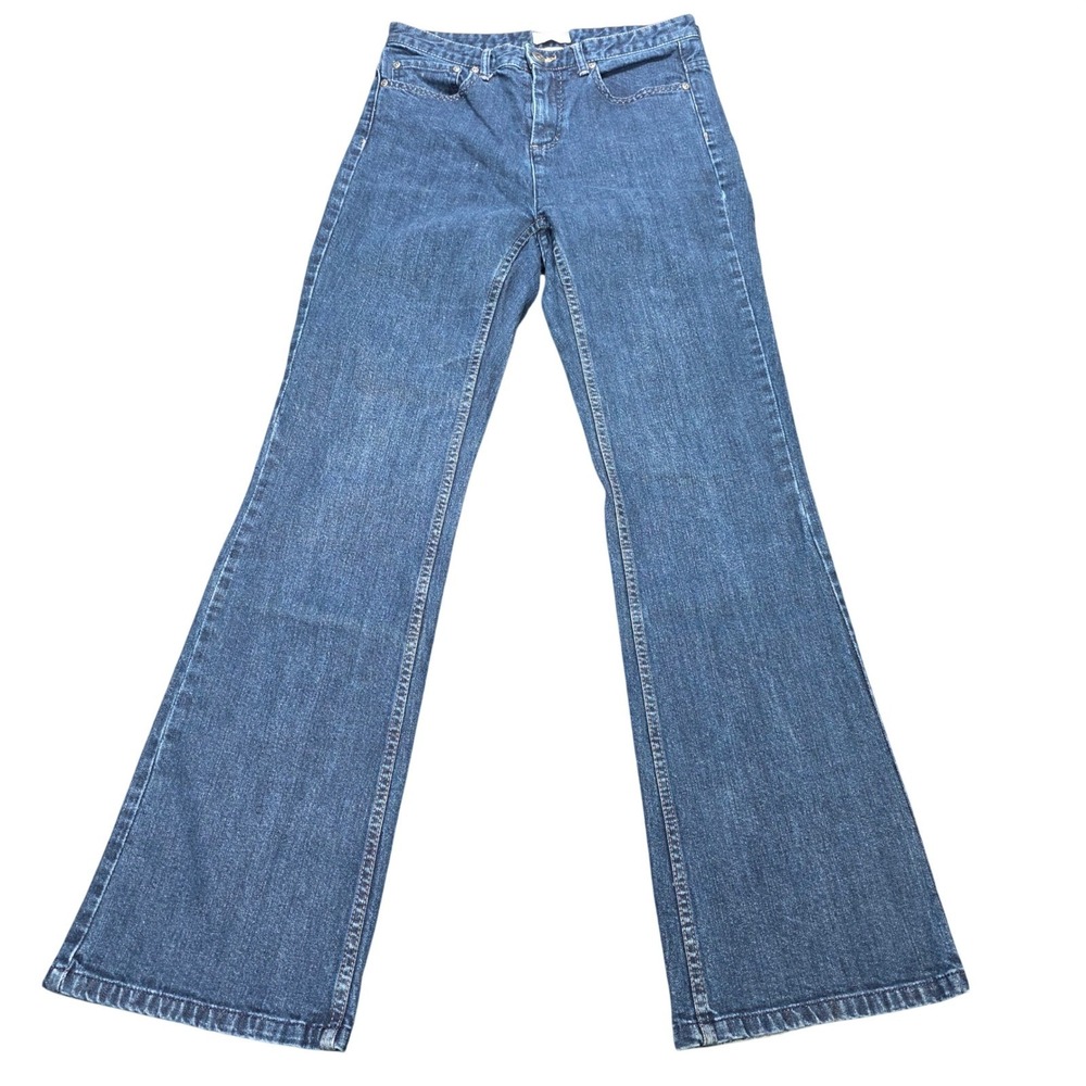 Christopher & Banks Bootcut Jeans Women's Size 4 Blue Stretch Mid Rise Stretch